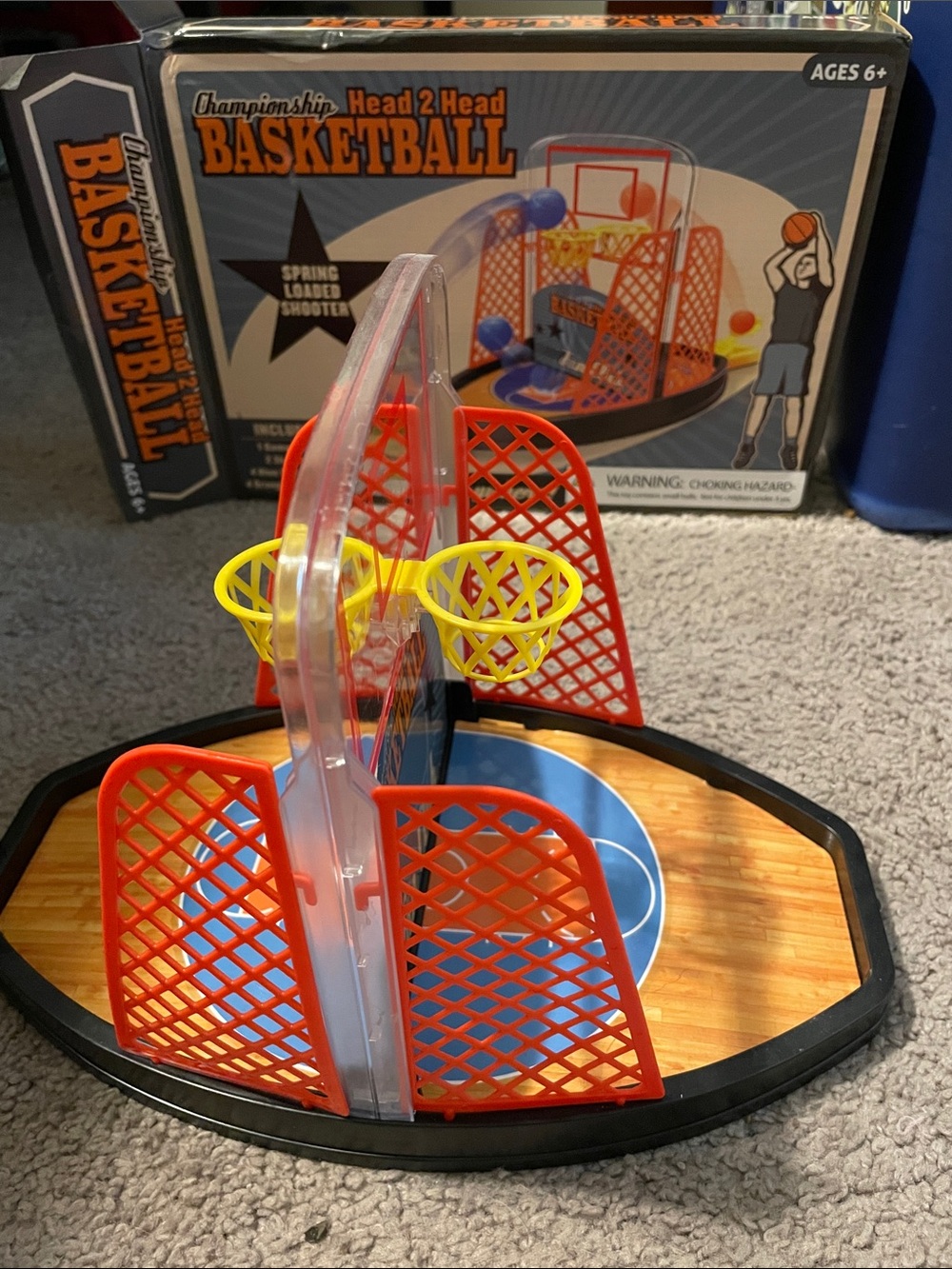 Champion Head 2 Head Mini Basketball Game - Orange & Yellow